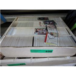 2000 Count box of sports trading cards
