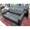 Image 1 : NEW - Apollo leather sofa & loveseat in black