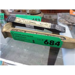 2 Souvenir railroad spikes