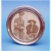 Image 1 : A George V circular silver photo frame, 7ins. £80-120...