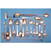 Image 1 : A group of assorted silver flatware, including a set of 6 George IV old english thread pattern te...