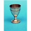 Image 1 : A George III silver egg cup, with reeded banding, 1792 £40-60...