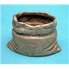 Image 1 : A Victorian novelty silver salt, modelled as an open sack, 1874 2.5ins £150-200...