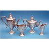 Image 1 : A Victorian 4-piece plated tea set and coffee set, of neo classical design, makers Walmer & Hall...