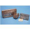 Image 1 : A George IV silver vinaigrette, an 'envelope' stamp case and a snuff box £80-120...