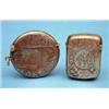 Image 1 : Two foliate engraved silver vesta cases £60-80...