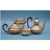 Image 1 : A late Victorian 4-piece silver tea and coffee set, of demi-fluted oval form with gadroon and fol...