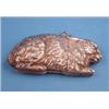 Image 1 : A Continental novelty vesta case, modelled as a rabbit with gem set eyes £300-400...
