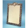Image 1 : A Victorian silver mounted toilet mirror, decorated with birds and flowering scrolls, 17ins., Mak...