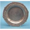 Image 1 : A Chinese silver salver, the border decorated in relief with figures in a continuous landscape, o...