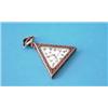 Image 1 : A Swiss silver cased Masonic pocket watch, of triangular form decorated with Masonic motifs, with...