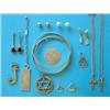 Image 1 : A 9ct gold pendant, and a small quantity of gold, silver and metal jewellery £200-250...