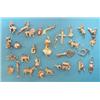 Image 1 : A collection of 29 various charms, mainly 9ct gold, gross weight 82grms £150-200...