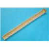Image 1 : An 18ct gold bracelet, of textured flexible linking, claw set with 80 brilliant cut diamonds, 7in...
