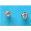 Image 1 : A pair of collet set diamond earstuds £150-200...