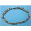 Image 1 : A Victorian white metal fancy link fringe collar £80-120...