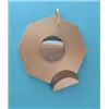 Image 1 : A 9ct gold engine turned hexagonal cigar cutter £70-100...