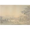 Image 1 : Anthony Devis (1729-1817) Pen, ink and wash. Extensive landscape with distant town.  12 x 17 ins....