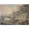 Image 1 : Julius Caesar Ibbetson (1759-1817) Watercolour. Losing her calf.  11.5 x 15.5 ins.  £1,500-2,000...