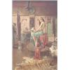 Image 1 : William A. Breakspeare (1856-1914) Oil on wooden panel. Artist in studio painting his model as Sa...