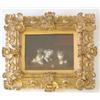 Image 1 : A.A. Brunel de Neuville (19th C.) French Oil on mahogany panel. Trois Petits Chats Signed, paper...
