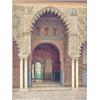 Image 1 : T. L. Hidalgo Oil on canvas. A Moorish archway in the Alhambra. Signed.  18 x 13.5 ins. Gilt gess...