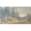 Image 1 : Walter Fullen Bishop (1856-1936) Watercolour. Figures in woodland with a hunt approaching. Signed...