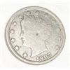 Image 1 : 1907 LIBERTY "V" NICKEL RED BOOK VALUE IS $3.00+ *NICE EARLY VERY GOOD GRADE*!! LIBERTY NICKEL CAME 