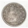 Image 1 : 1904 LIBERTY "V" NICKEL RED BOOK VALUE IS $20.00+ *NICE EARLY VERY FINE GRADE*!! LIBERTY NICKEL CAME