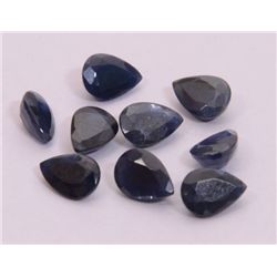 8.15 ct Blue Sapphire Pear Shape Stone (9 Pieces)