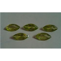 7.15 Ct Loose Peridot Stones of Marquise Shape