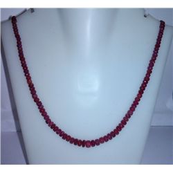 108.85 Ct Necklace of Ruby Sterling 925 Silver
