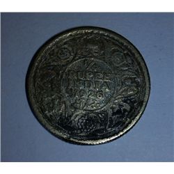 Early Indian 1/4 Rupee Silver Coin of Year 1926