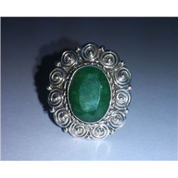 8.210g Ring of Emerald Sterling 925 Silver