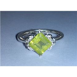 2.480g Ring of Peridot Sterling 925 Silver