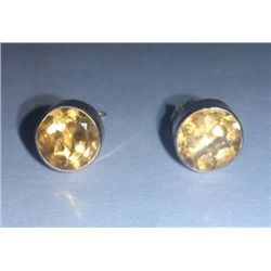 1.800g Earring of Citrine Sterling 925 Silver