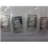 Image 1 : 4 x .999 fine silver George Washington bars