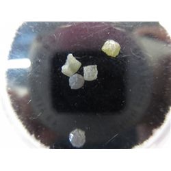 Gem jar filled with 5 genuine diamonds