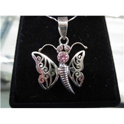 Custom hand crafted butterfly necklace