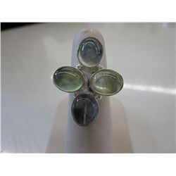 Artisan made Moonstone ring set in sterling silver