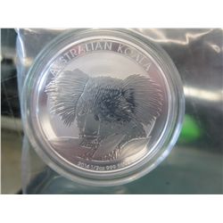 2014 Australian Koala 50 cent piece, 0.999 silver