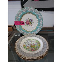 5 Royal Albert plates
