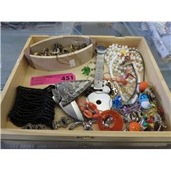 Box of costume jewelry