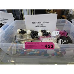 Box of approx. 70 new costume jewelry sets