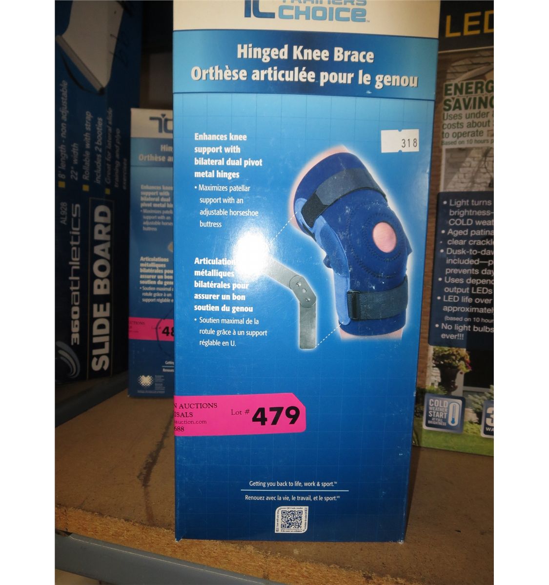 Trainer's Choice hinged knee brace