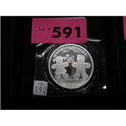 One troy oz. .999 silver round "Warmest Wishes"