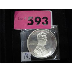 One troy oz. .999 silver round