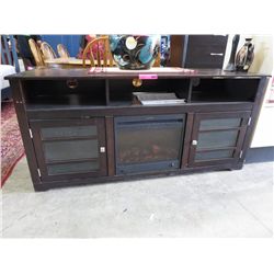 TV stand with built in electric fireplace