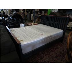 Queen size wood bed frame