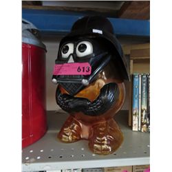 Comical Darth Vader plastic container